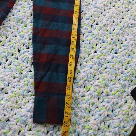 Untuckit Alezio Flannel Mens Slim Small Blue Red Plaid Long Sleeve Button Up - Picture 9 of 9